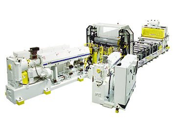 Sheet Co Extrusion System used to produce custom sheet